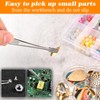 SPEEDWOX 5pcs Diamond Jewelers Tweezers Holder Pick Up Tool Precision