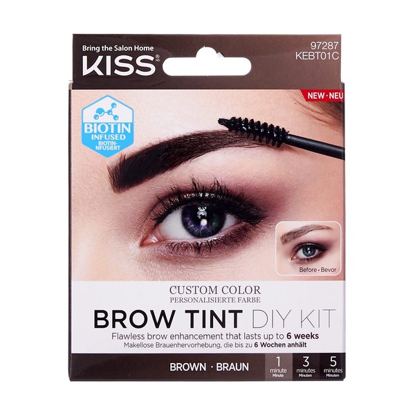 Kiss Brow Tint Kit - Brown