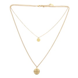 Beavorty Pendant Necklace Layered Chain Jewelry for Women Clavicle Chain Unique Chic Design for Daily Wear Weddings and Special Occasions