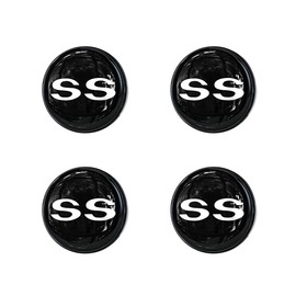 10L0L Golf Cart SS Labels Tape Decals for Wheel Covers Hub Cap, Set of 4