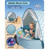 Pop-Up Baby Beach Pool Tent with Mat, Mosquito Net, Detachable