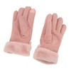 Pink USB Heating Gloves Hand Warmer Touch Screen Design Adjustable