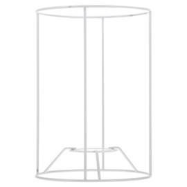 Hemobllo DIY Lampshade Frame - Iron Lampshade Carrier Metal Lampshade Frames Wire DIY Table Lamp Shade Bracket Replacement Lamp Shade Holder, Round - 14x20cm