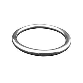 Stainless Steel 316 Round Ring Welded 5/32" x 1" (4mm x 25mm) Marine Grade O - Ring (10) anillo Redondo