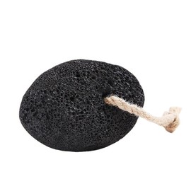 Natural Volcanic Pumice Stone for Feet Pumice Cleaning Stone for Sole of The Foot,Edges of The Foot,Toe Seams Deep Clean,Foot Scrubber for Dead Skin Remover (Black, 10 * 7 * 4.5CM)