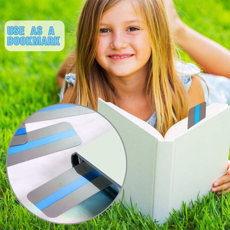 INGJIA Reading Marking, 30 Pieces Marker Strips, Colourful, Ruler Tracking,