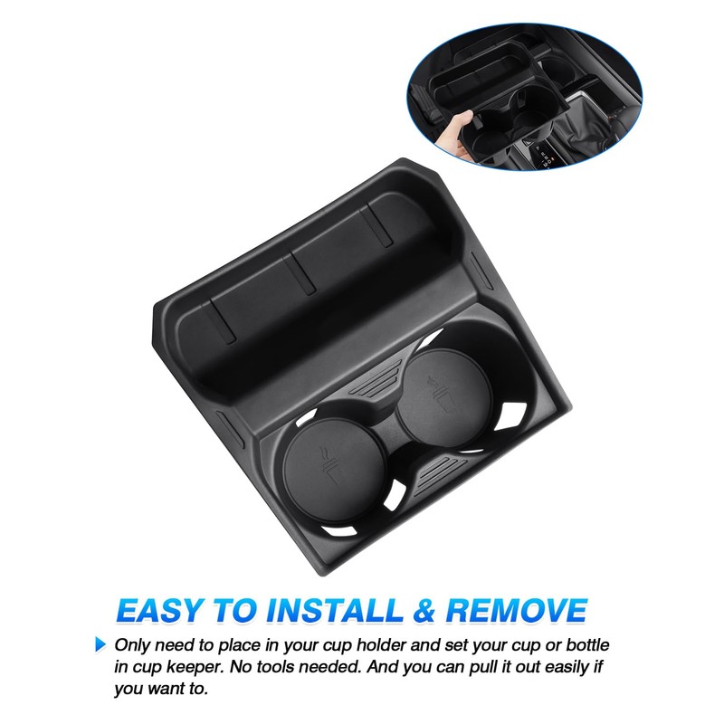 Autorder Door Side Cup Holder Insert for 2019-2025 Dodge Ram