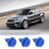 YINETTECH 50 x Car Trim Clips LR027255 Blue Plastic Front