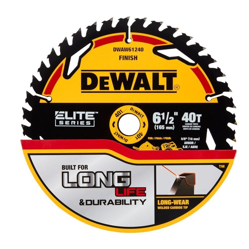 Dewalt Elite Series Blister Circular Saw Blade 6 1/2In 40T