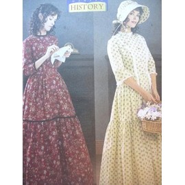 Misses Costume Long Dress and Bonnet Sewing Pattern BSP3992-0 Sizes 18, 20, 22
