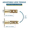 Leydebong 4 Pack Privacy Door Lock Door Handle Lever Keyless