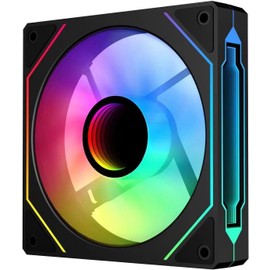 TJ Prism 120mm GEN4 Pro ARGB case Fan,Infinity Mirror RGB Light Effect 5V 3PIN Motherboard Light Sync 1000~1650RPM PWM PC Fan Suitable for Computer Cases and Liquid radiators