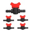 Yardwe Pack of 5 Drip Irrigation Barb Ball Valve 16