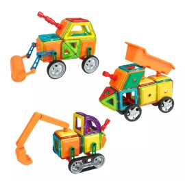 Xinbida Camion Juguete Magnetico 4 En 1 Transformer Didactico Iman