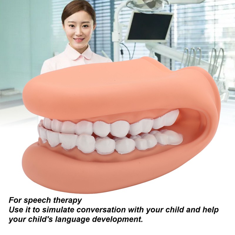 Mouth Puppet with Tongue 28 Teeth Silicone Speech Therapy Demonstration
