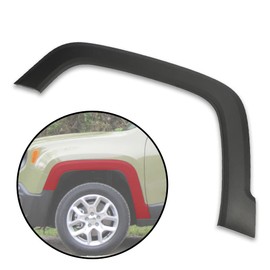 G-PLUS Fender Flare Compatible With 2015-2021 Jeep Renegade,Fender Trim Molding Moulding Black Wheel Cover Protector (Front Left)