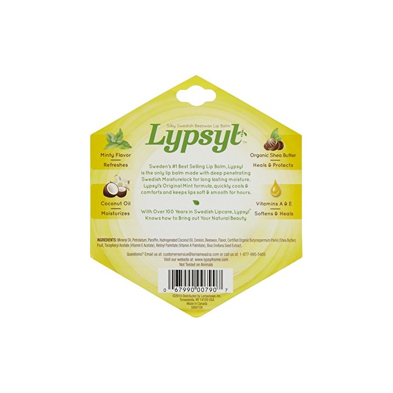 LypSyl LypMoisturizer, Original Mint, 0.1-Ounce, 2 Pack