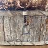 Personalisierter Leder-Schlüsselanhänger mit Initialen - Versilberte Zamak-Buchstaben und Perlen -