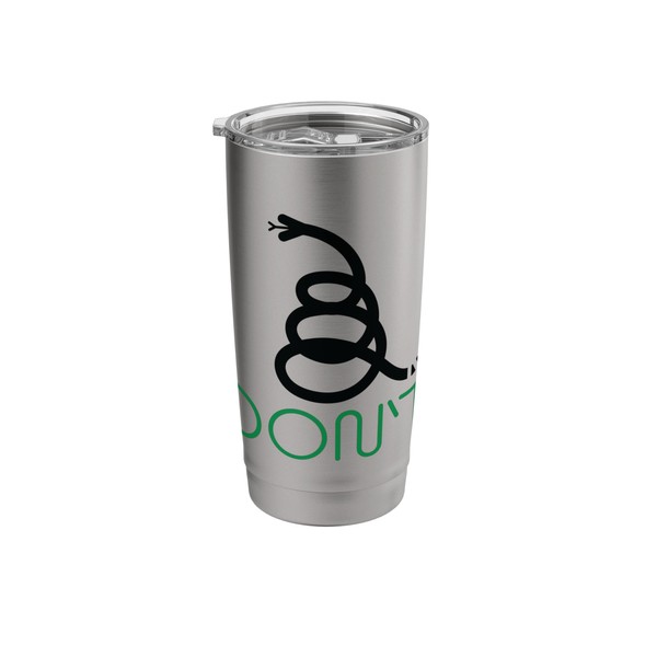 Modern Minimal New Gadsden Snake Flag Minimalist Design Stainless Steel