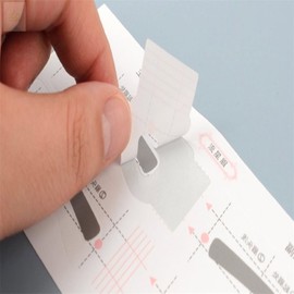 Ssakssak Design Eyebrow Drawing Sticker 1 Sheet Men's Eyebrow Drawing, Eyebrow Drawing Patterns, Eyebrow Design Stickers, Eyebrow Drawing Essentials, Suggestion / 싹싹디자인 눈썹 그리기 스티커 1장 남자눈썹그리기 눈썹그리기도안 눈썹디자인스티커 눈썹그리 필수품 제안