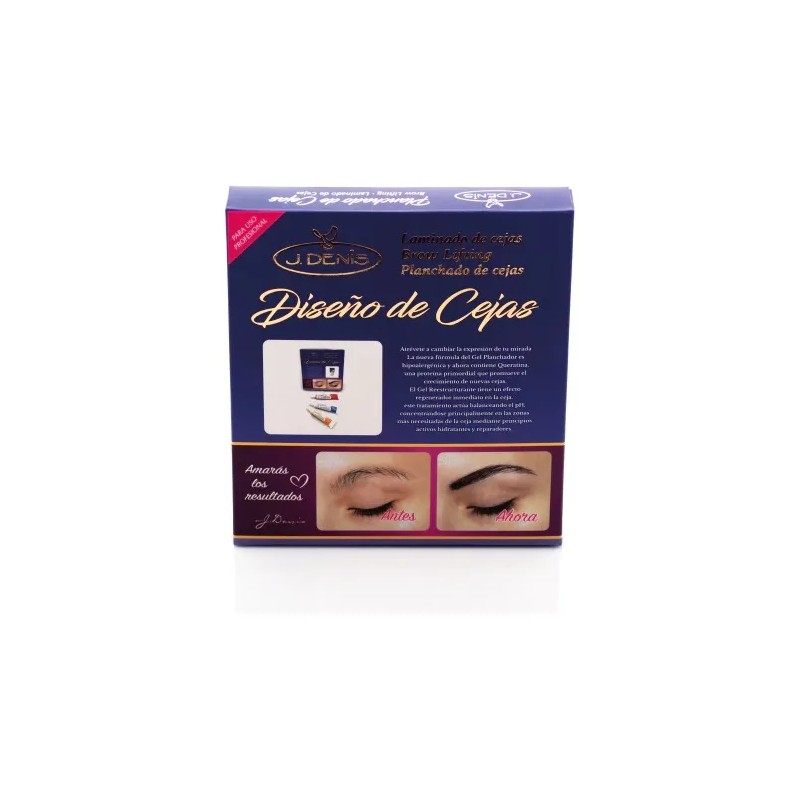 Kit Planchado Diseño De Cejas Profesional J Denis 10 Piezas