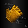 Mycl Turell Easy Rider Half Fingers Leather Motorcycle Gloves Men's