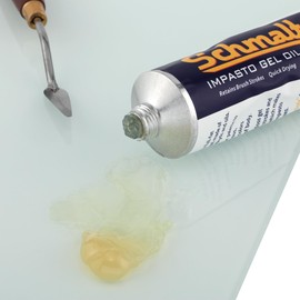 Schmaltz Artist Oil Impasto Gel Medium 150mL Tube - Quick Drying Impasto Gel to Increase Shine & Volume and Improve Transparency & Gloss - Single