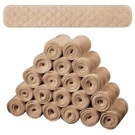 SATINIOR 20 Pcs Bra Liners for Sweat 18x3 Inch 3 Layer Washable Rectangle Cotton Under Breasts Pads for Women Absorb Sweating (Khaki)
