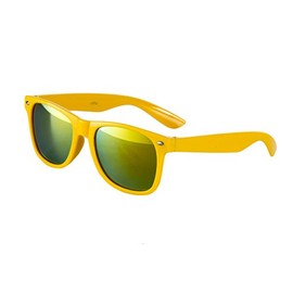 Ciffre Sunglasses Nerd Nerd Style Retro Vintage Unisex Glasses – Yellow Fire Mirrored, Yellow Fire Mirrored, Unit size