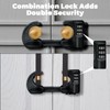 4 Pack Cabinet Locks with Combination Baby Proof Cabinet Door