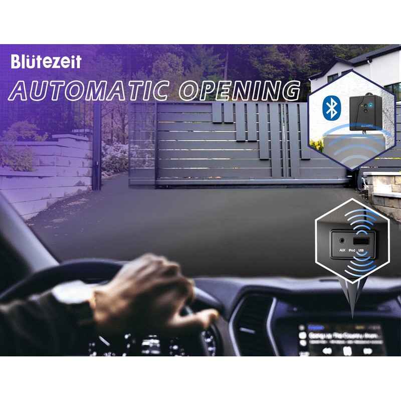 Blütezeit Vehicle Exit Sensor 2.4G Bluetooth, Driveway Gate Vehicle Exit
