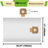 WHI-GN Replacement for BOSCH Bags, VB140F Fleece Filter Bags, compatible