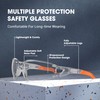 DILANCO Clear Safety Glasses Goggles, Adjustable Frames and Scratch-Resistant with