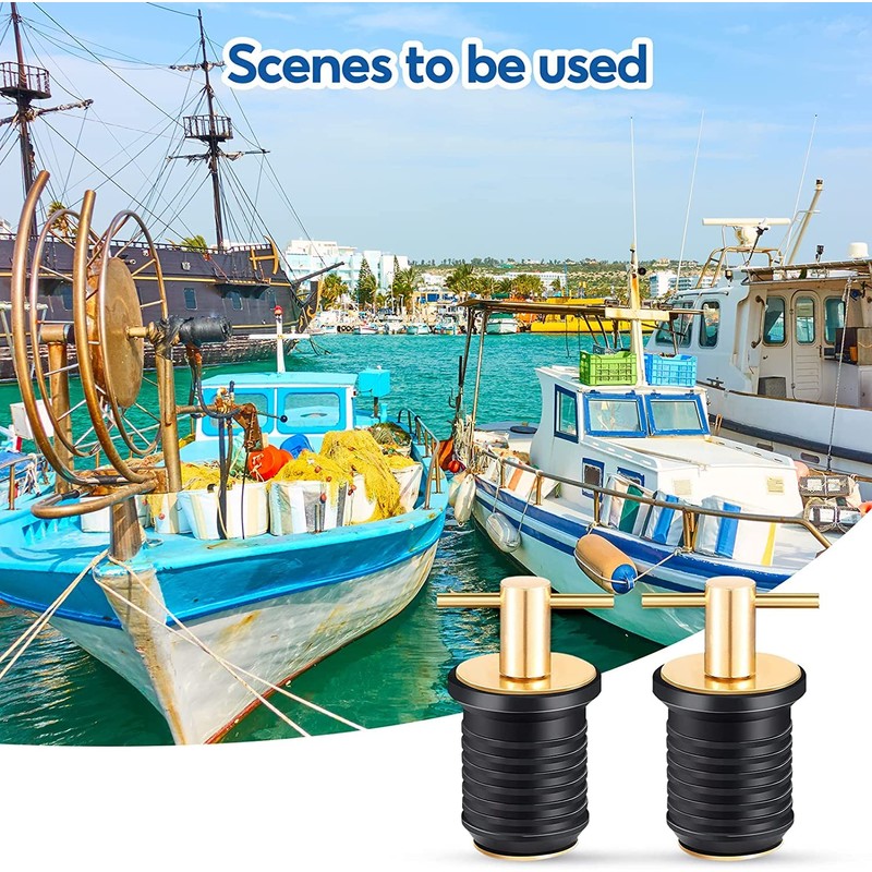 MagiDeal Marine Boat Drain Plug 3/4' or 1-1/4' Drain Stopper