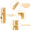 BUXIMN 20Pcs Barrel Hinges, 15×5mm Hidden Brass Barrel Hinge Small