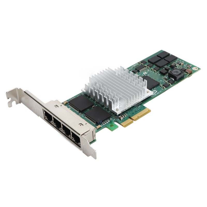 Gigabit Network Card 4 RJ45 Port PCIE X4 10Mbps 100Mbps