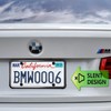 Aootf Black License Plate Frames-2 Pack Silicone License Plate Cover