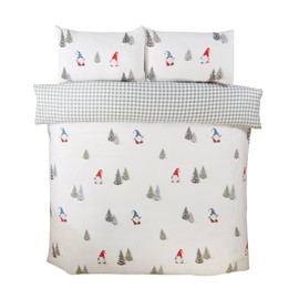 Rapport home Christmas Bedding Set Winter Gonks Microfibre Duvet Cover Set King Multi