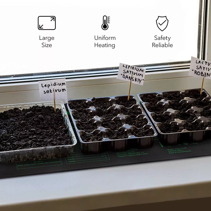BN-LINK Durable Seedling Heat Mat Warm Hydroponic Heating Pad 48x20.75