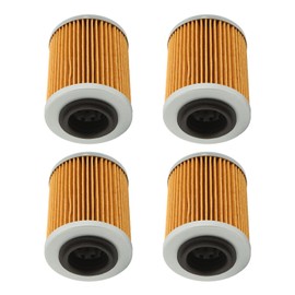 Filtro de Aceite de 4 Piezas 420256188 KN152 HF152 Reemplazo para CAN AM 330 400 450 500 2003-2017 - Fácil de Instalar, Tasa de Flujo de Aceite de Alta Eficiencia