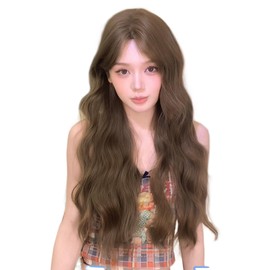 Long Wig, Curly Hair, Full Wig, Wavy, I-Type Thorl, No Barre, Natural, Small Face, Heat Resistant, Wig, Women's, Unisex, Lolita, Cosplay, Everyday Use, Net Included