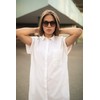 Take A Shot - Large Round Wooden Sunglasses for Women,