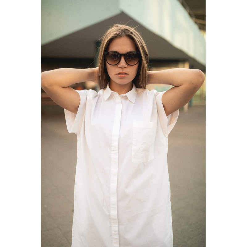 Take A Shot - Large Round Wooden Sunglasses for Women,