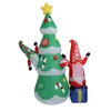 1.8m Dwarf and Christmas Tree Inflatable Decoration IP44 Christmas Outdoor