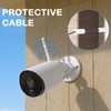 Pack of 7 Wall Feed-Through for Cable Management Set, Wall