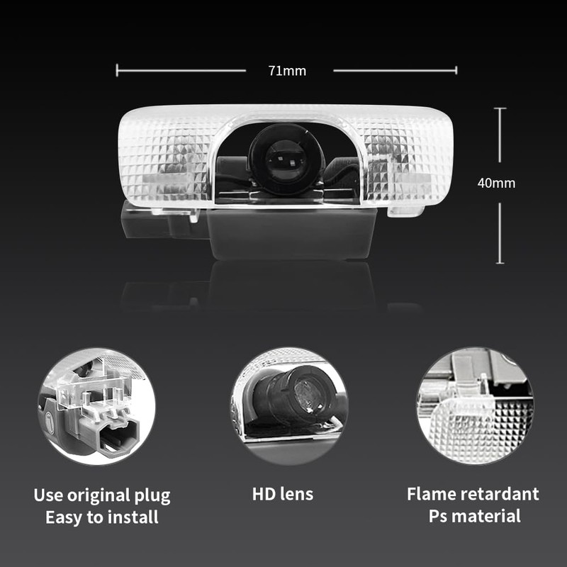 2 PCS Car Door Logo Lights Compatible for Sequoia 2008-present