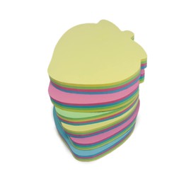 GUMTAPE Strawberry Shaped Sticky Notes 76 mm x 76mm, 6 Pads of 100 Sheets/Pad, Rainbow MixColor Sticky Notes 11504/06. Cute Mixed Colour for Office/Home/Kitchen/Baking/School(6 Pads)