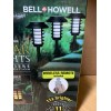 Bell+Howell 4-PACK 11-Lumen 2.4-Watt Black Solar LED Outdoor Path Light