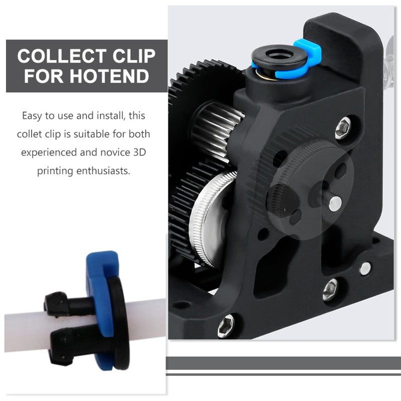 ULTECHNOVO 2sets Collet Clip for Printer Hotend Tube Coupling Clips