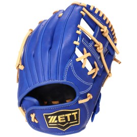 ZETT BJGB76410 Boys Soft Grab, Grand Hero, All-round, Royal Blue x Pastel Brown, Right Throw Size: SS